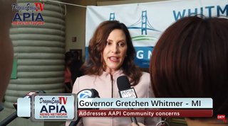 Michigan Gov. Whitmer addresses AAPI community concerns 龙鹰卫视对话美国密西根州州长格雷琴-惠特莫