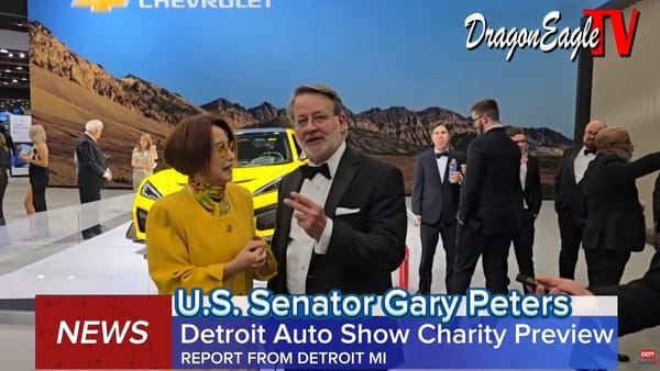 Conversation with U.S. Senator Gary Peters at Detroit Auto Show Charity Preview